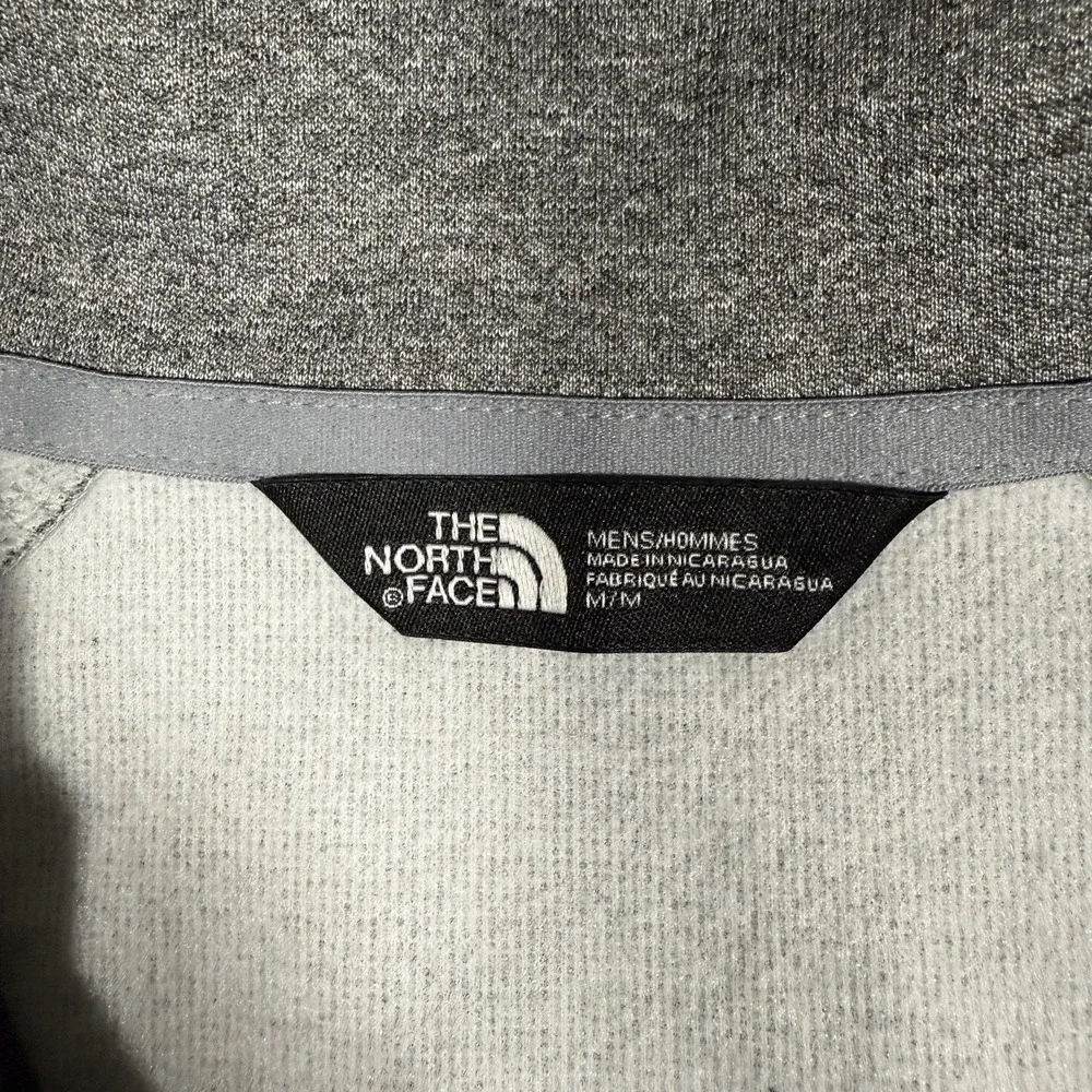 The North Face Sweater‎ Mens Medium Gray Full Zip Outdoor Pullover Casual Preppy